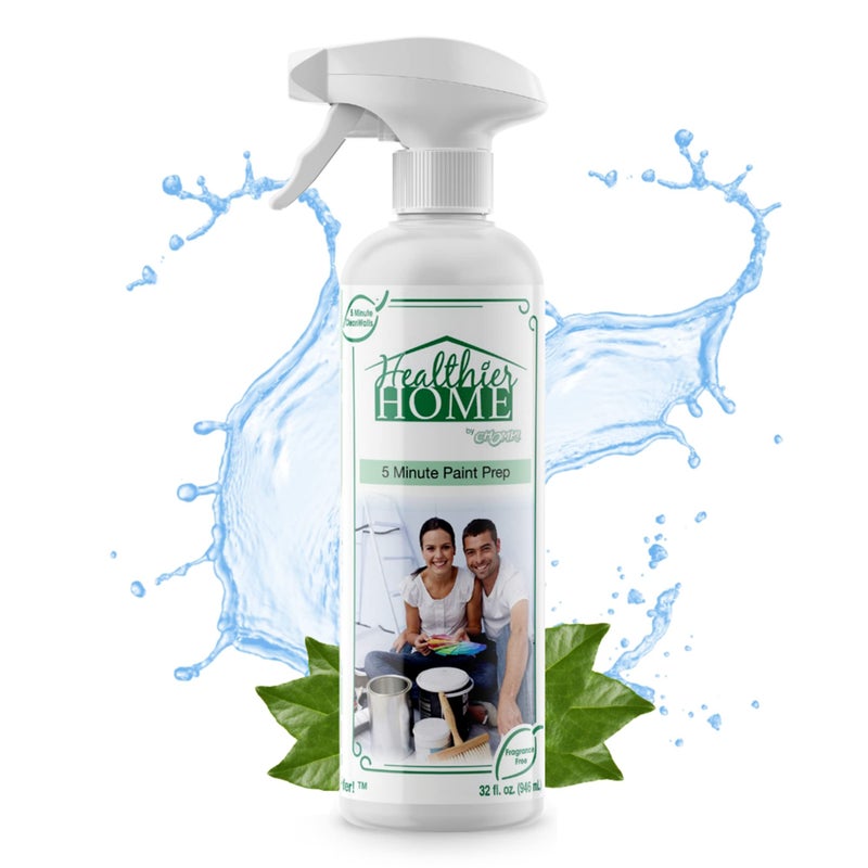 CHOMP! Paint Prep Cleaner Deglosser: Healthier Home 5 Minute Wall and Ceiling, Baseboards, Cabinets Painting Preparation Trim, Spray Gloss, Dirt, Grime, Grease Remover 32 Ounces, 32 oz - Image 1